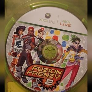 Fuzion Frenzy 2 (Microsoft Xbox 360, 2007) disc only..no case or art.